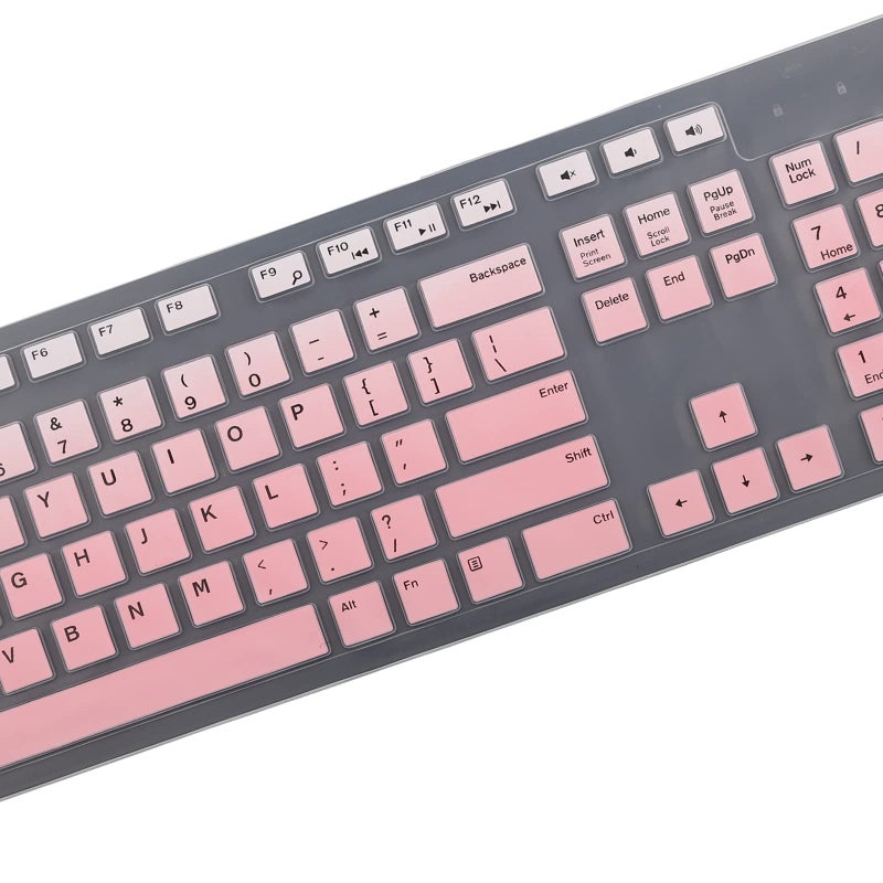 MUBUY-GOL Keyboard Cover Skin for Dell KM636 KB216 KB216t KB216d KB216p Wired & Wireless Keyboard, Dell Optiplex 5250 3050 3240 5460 7450 7050, Dell Inspiron Desktop 24" 27" 5400 5490 7700 7790 3475 3670 3477 - Image 4